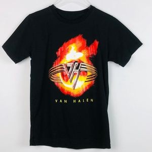 Van Halen Mens S Black Graphic T Shirt Hard Rock